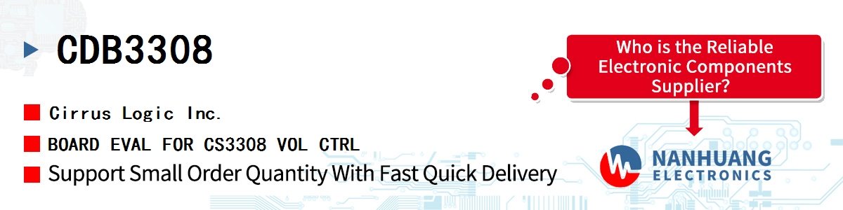 CDB3308 Cirrus Logic BOARD EVAL FOR CS3308 VOL CTRL