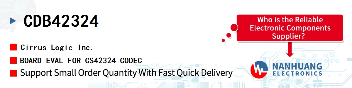 CDB42324 Cirrus Logic BOARD EVAL FOR CS42324 CODEC