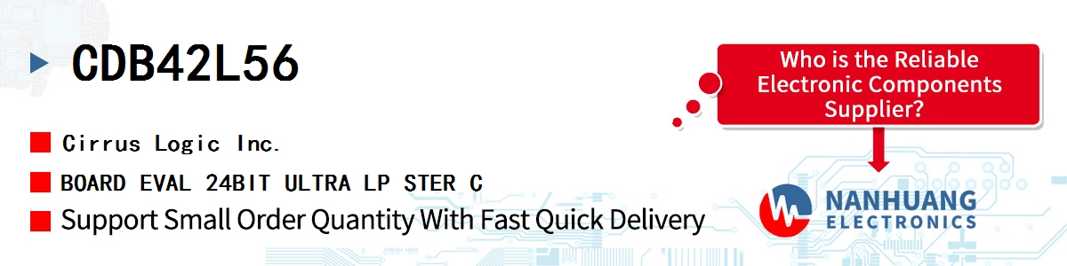 CDB42L56 Cirrus Logic BOARD EVAL 24BIT ULTRA LP STER C