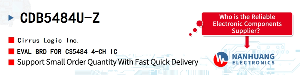 CDB5484U-Z Cirrus Logic EVAL BRD FOR CS5484 4-CH IC