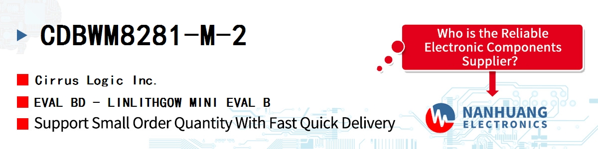 CDBWM8281-M-2 Cirrus Logic EVAL BD - LINLITHGOW MINI EVAL B