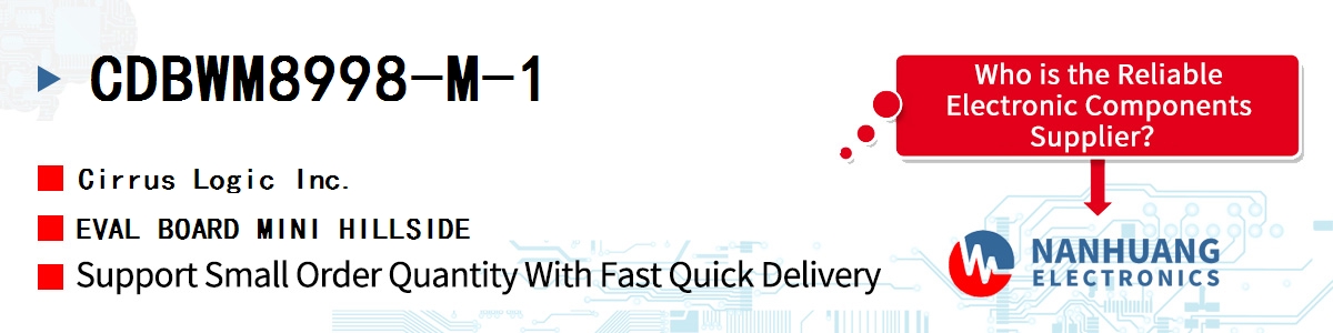 CDBWM8998-M-1 Cirrus Logic EVAL BOARD MINI HILLSIDE