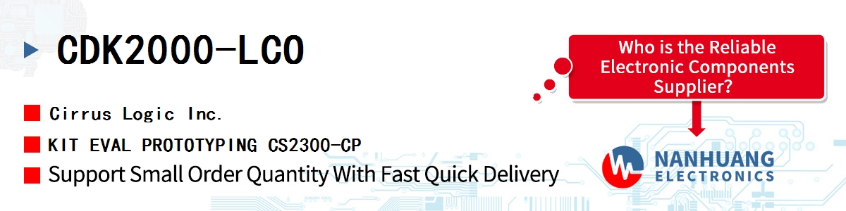 CDK2000-LCO Cirrus Logic KIT EVAL PROTOTYPING CS2300-CP