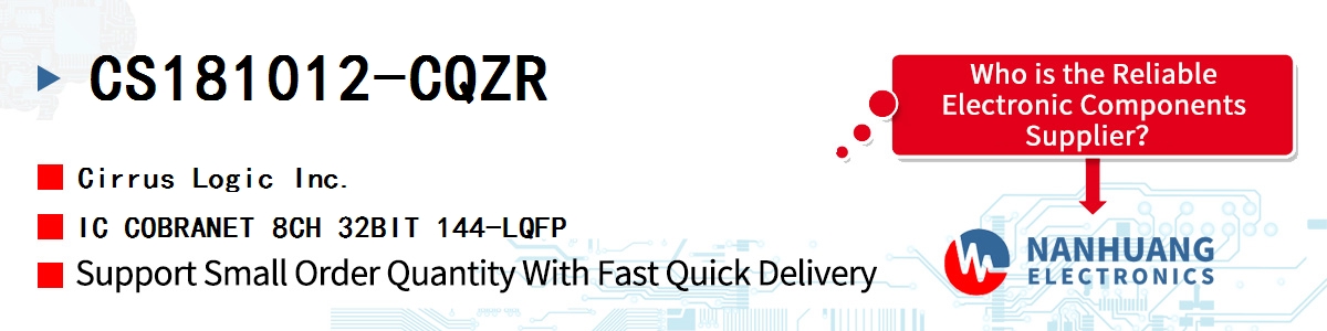 CS181012-CQZR Cirrus Logic IC COBRANET 8CH 32BIT 144-LQFP