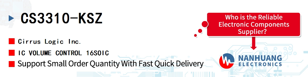 CS3310-KSZ Cirrus Logic IC VOLUME CONTROL 16SOIC