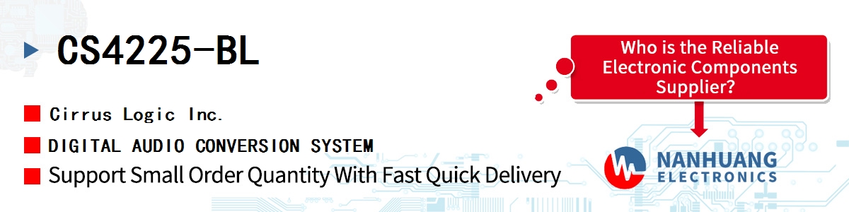 CS4225-BL Cirrus Logic DIGITAL AUDIO CONVERSION SYSTEM