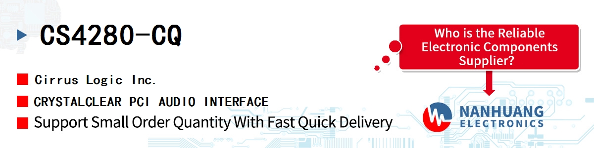 CS4280-CQ Cirrus Logic CRYSTALCLEAR PCI AUDIO INTERFACE