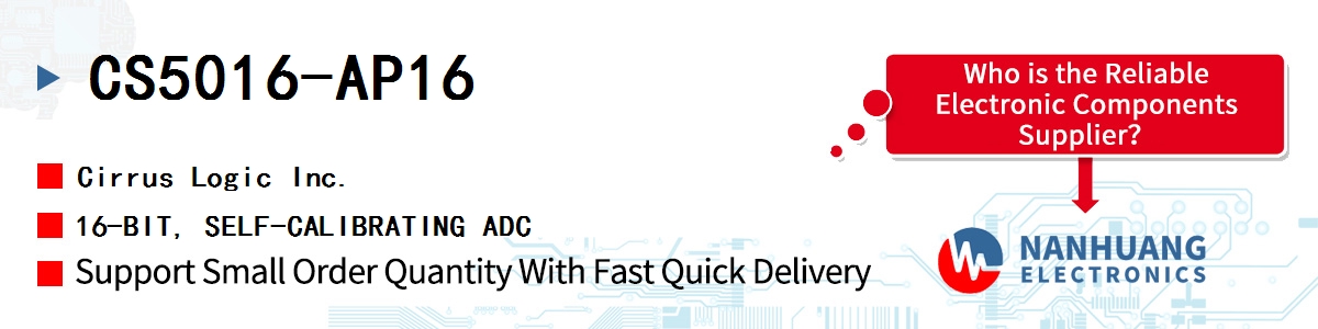 CS5016-AP16 Cirrus Logic 16-BIT, SELF-CALIBRATING ADC