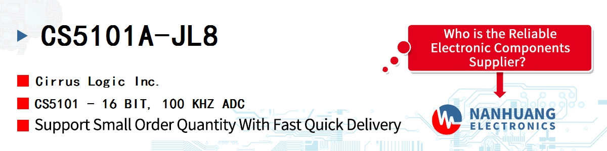 CS5101A-JL8 Cirrus Logic CS5101 - 16 BIT, 100 KHZ ADC