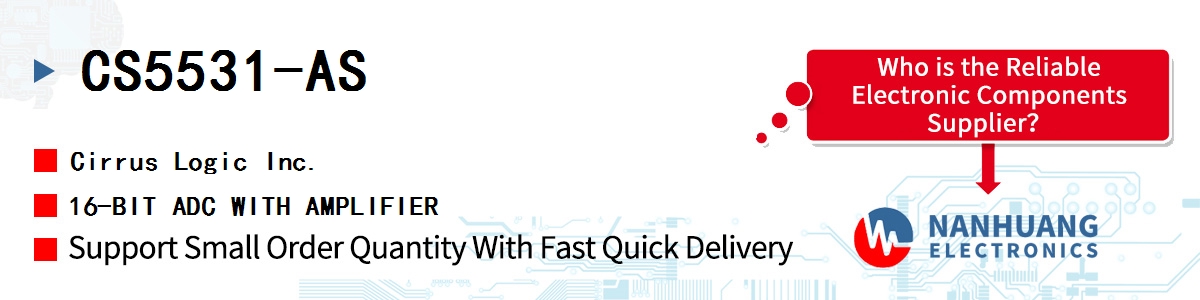 CS5531-AS Cirrus Logic 16-BIT ADC WITH AMPLIFIER