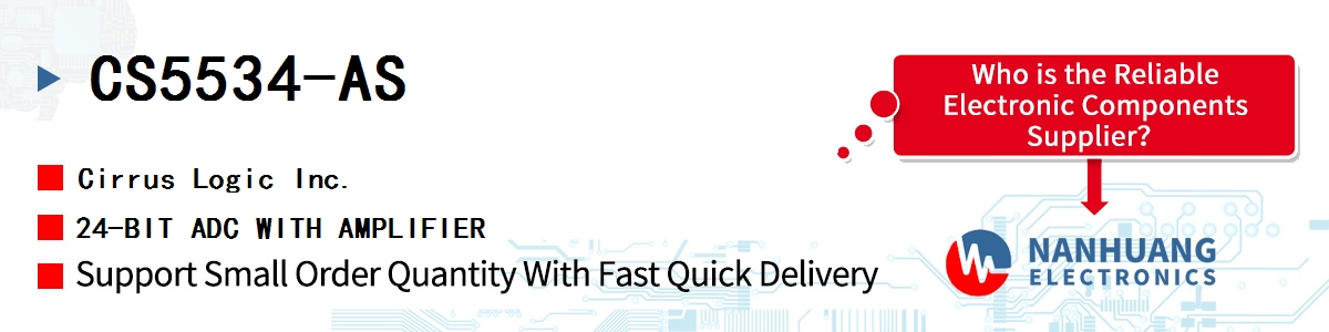 CS5534-AS Cirrus Logic 24-BIT ADC WITH AMPLIFIER