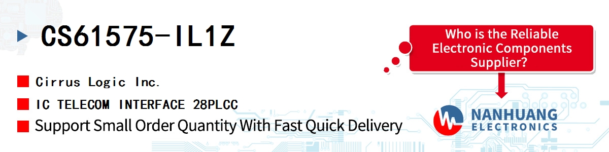 CS61575-IL1Z Cirrus Logic IC TELECOM INTERFACE 28PLCC