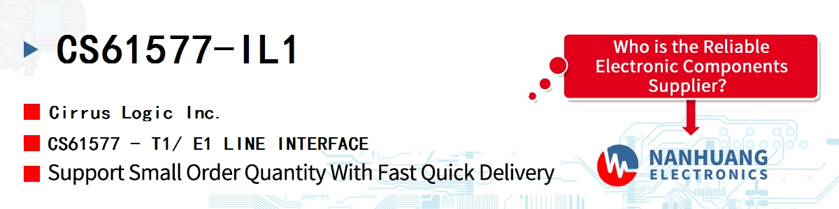 CS61577-IL1 Cirrus Logic CS61577 - T1/ E1 LINE INTERFACE