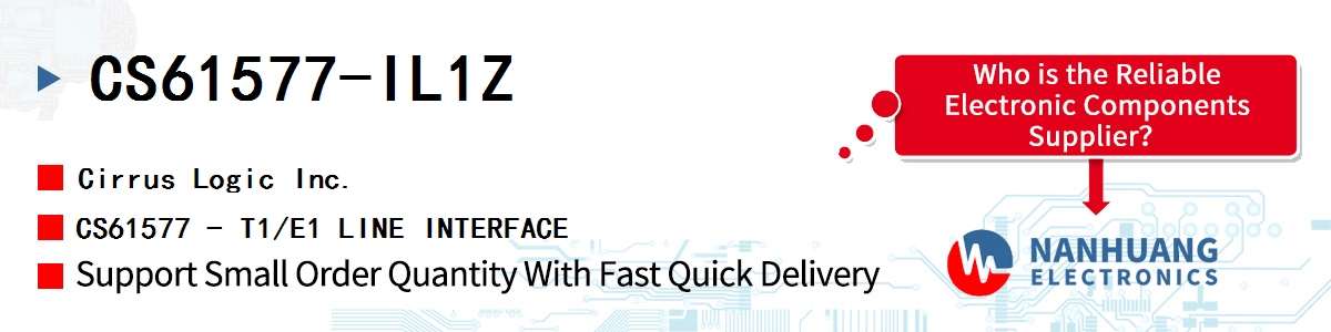 CS61577-IL1Z Cirrus Logic CS61577 - T1/E1 LINE INTERFACE