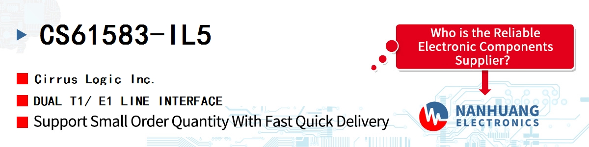 CS61583-IL5 Cirrus Logic DUAL T1/ E1 LINE INTERFACE