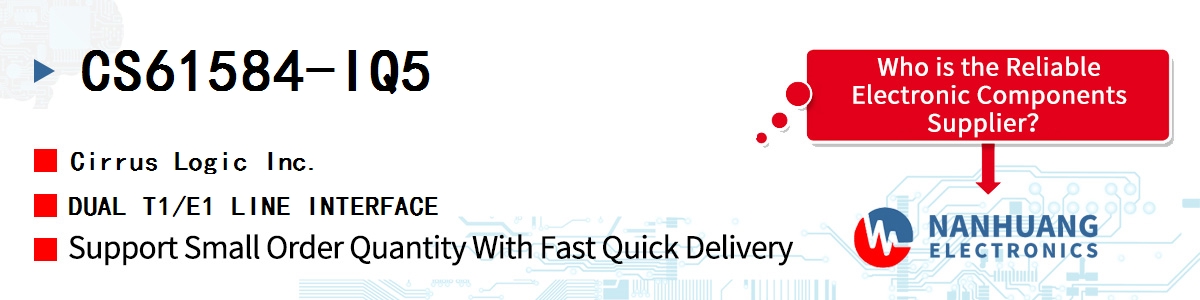 CS61584-IQ5 Cirrus Logic DUAL T1/E1 LINE INTERFACE