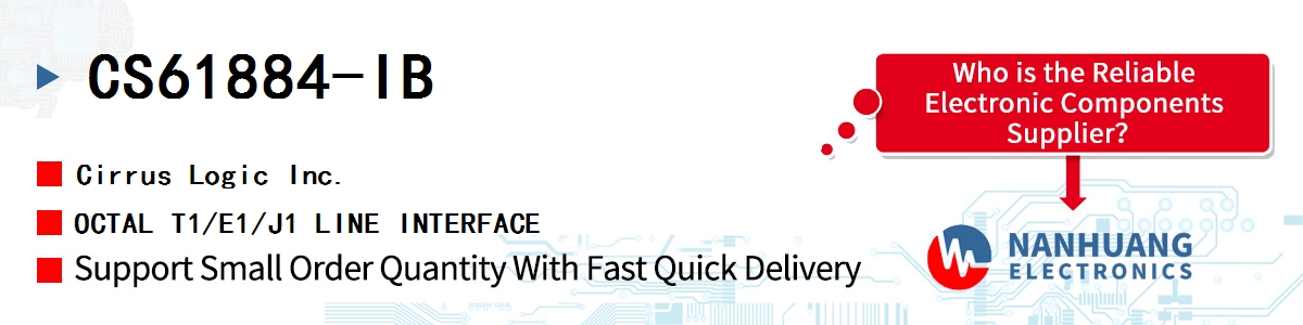 CS61884-IB Cirrus Logic OCTAL T1/E1/J1 LINE INTERFACE