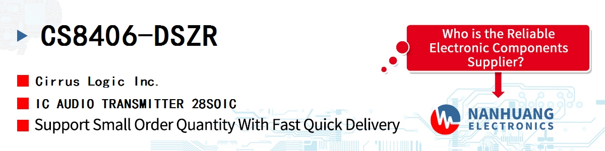 CS8406-DSZR Cirrus Logic IC AUDIO TRANSMITTER 28SOIC