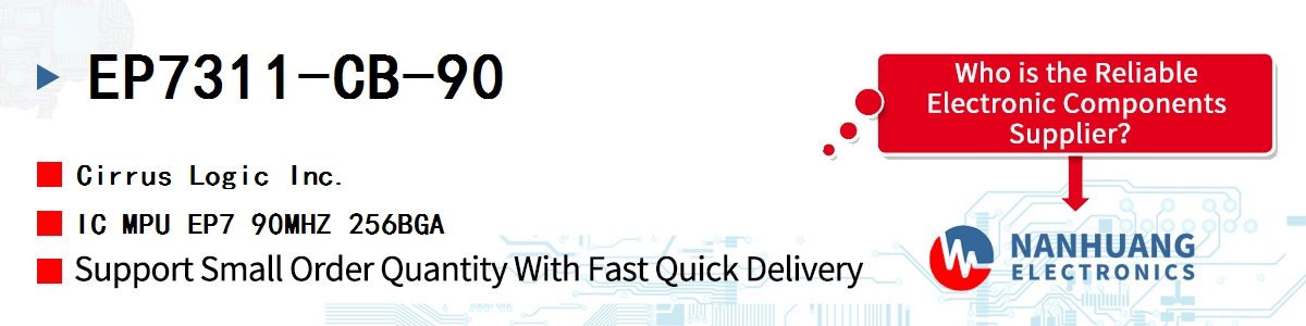 EP7311-CB-90 Cirrus Logic IC MPU EP7 90MHZ 256BGA